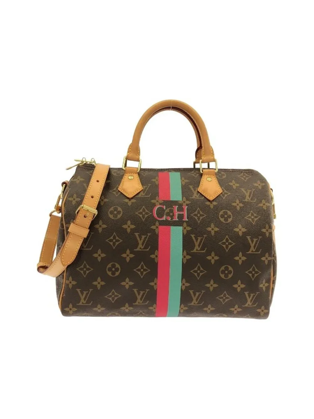 Louis Vuitton Monogram Speedy Bandouliere Boston